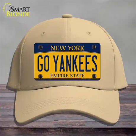 Go Yankees New York Novelty License Plate Hat Cotton / Khaki