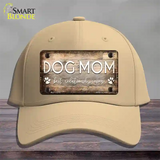 Dog Mom Novelty License Plate Hat Cotton / Khaki