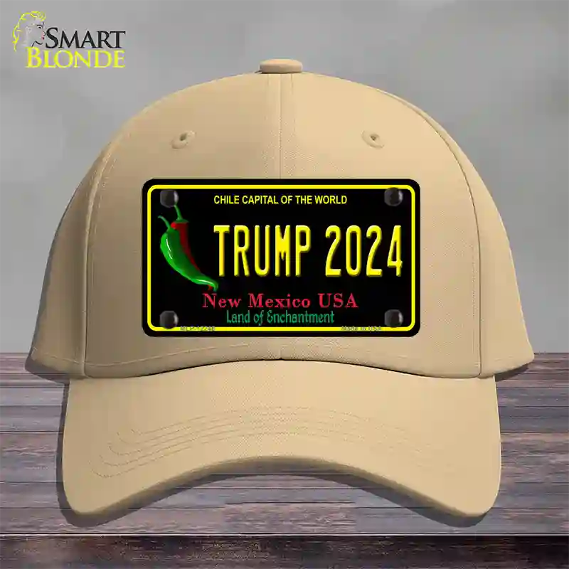 Trump 2024 New Mexico Novelty License Plate Hat Cotton / Khaki