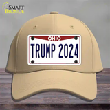 Trump 2024 Ohio Novelty License Plate Hat Cotton / Khaki