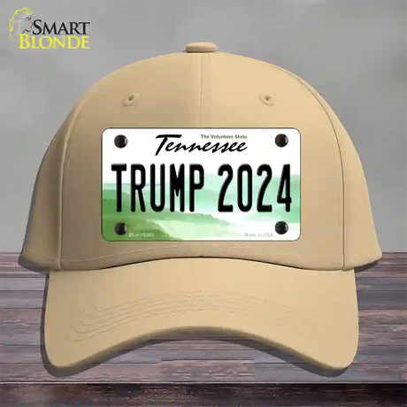 Trump 2024 Tennessee Novelty License Plate Hat Cotton / Khaki