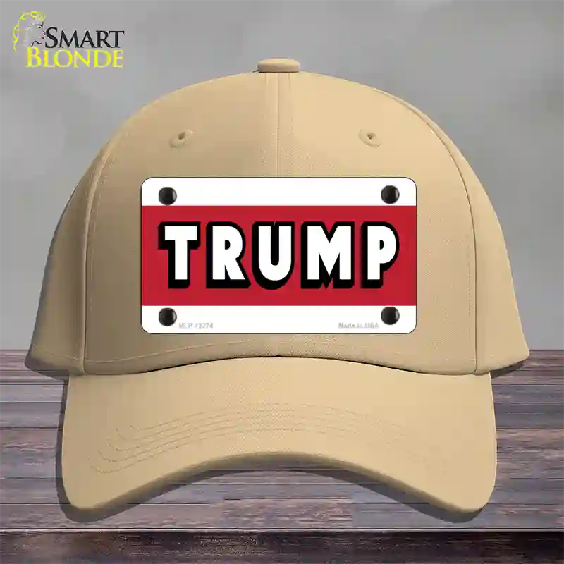 Trump Novelty License Plate Hat Cotton / Khaki