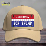 Veterans For Trump Novelty License Plate Hat Cotton / Khaki