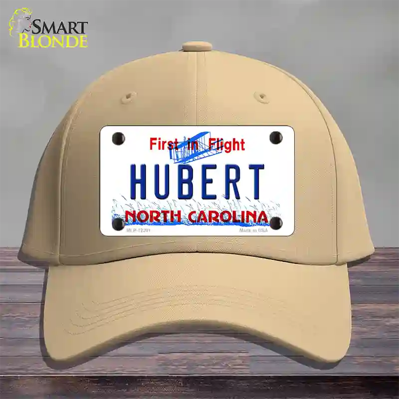 North Carolina Hubert Novelty License Plate Hat Cotton / Khaki