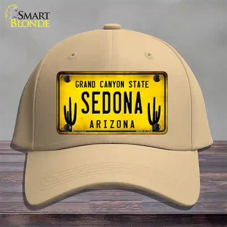 Arizona Sedona Novelty License Plate Hat Cotton / Khaki