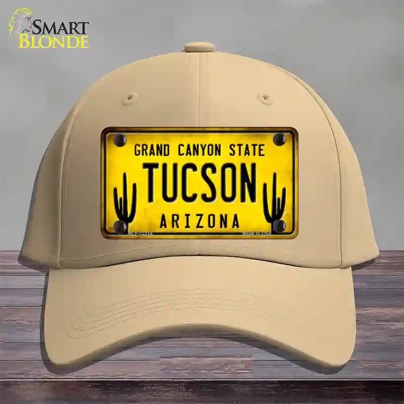 Arizona Tucson Novelty License Plate Hat Cotton / Khaki