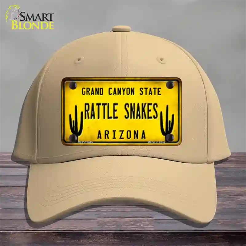 Arizona Rattle Snakes Novelty License Plate Hat Cotton / Khaki