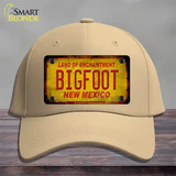 Bigfoot New Mexico Novelty License Plate Hat Cotton / Khaki