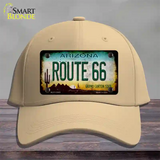 Route 66 Arizona Rusty Novelty License Plate Hat Cotton / Khaki