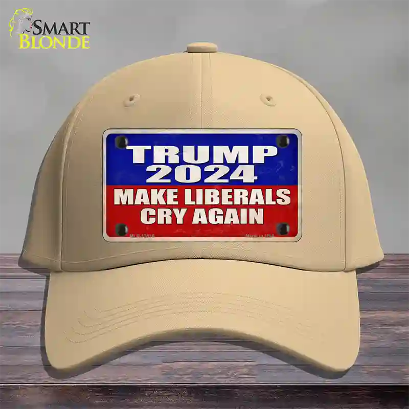 Trump Make Liberals Cry Again Novelty License Plate Hat Cotton / Khaki