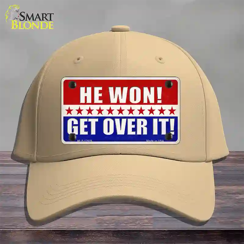 Trump Won Get Over It Novelty License Plate Hat Cotton / Khaki