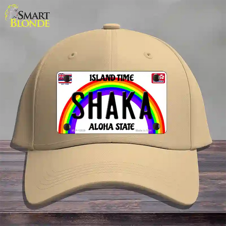 Shaka Hawaii Novelty License Plate Hat Cotton / Khaki