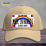 Made In Hawaii Novelty License Plate Hat Cotton / Khaki