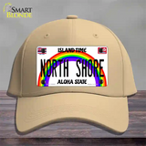 North Shore Hawaii Novelty License Plate Hat Cotton / Khaki