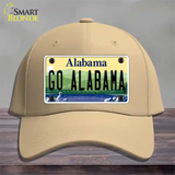 Go Alabama Novelty License Plate Hat Cotton / Khaki