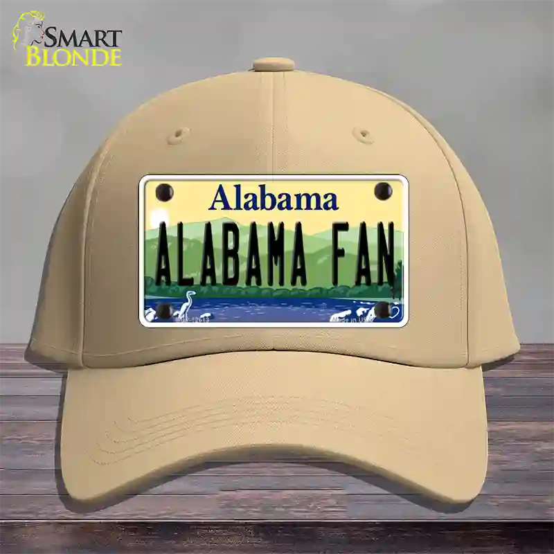 Alabama Fan Novelty License Plate Hat Cotton / Khaki