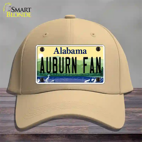 Auburn Fan Novelty License Plate Hat Cotton / Khaki