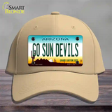 Go Sun Devils Novelty License Plate Hat Cotton / Khaki