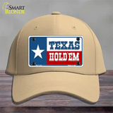 Texas Hold Em Novelty License Plate Hat Cotton / Khaki