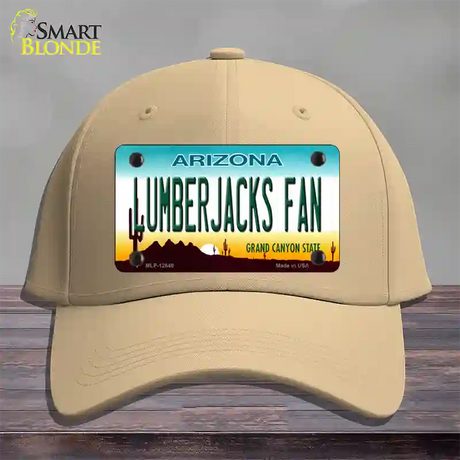 Lumberjacks Fan Novelty License Plate Hat Cotton / Khaki