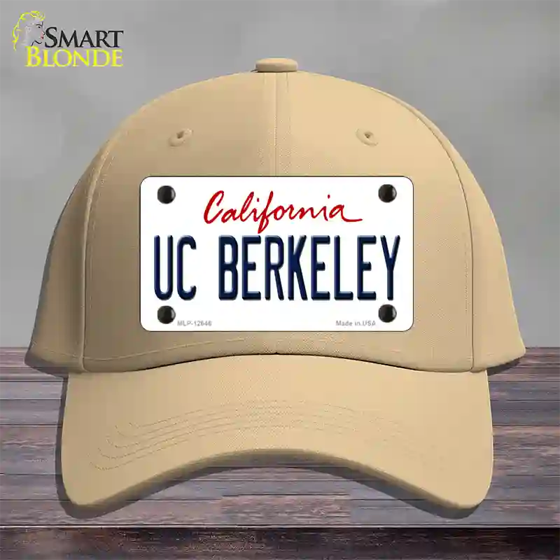 UC Berkeley Novelty License Plate Hat Cotton / Khaki