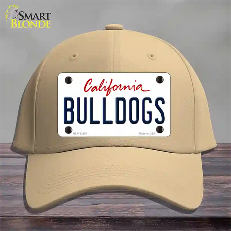 Bulldogs Novelty License Plate Hat Cotton / Khaki