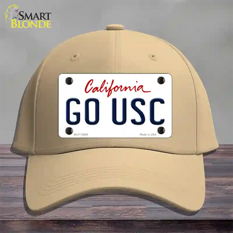 Go USC Novelty License Plate Hat Cotton / Khaki