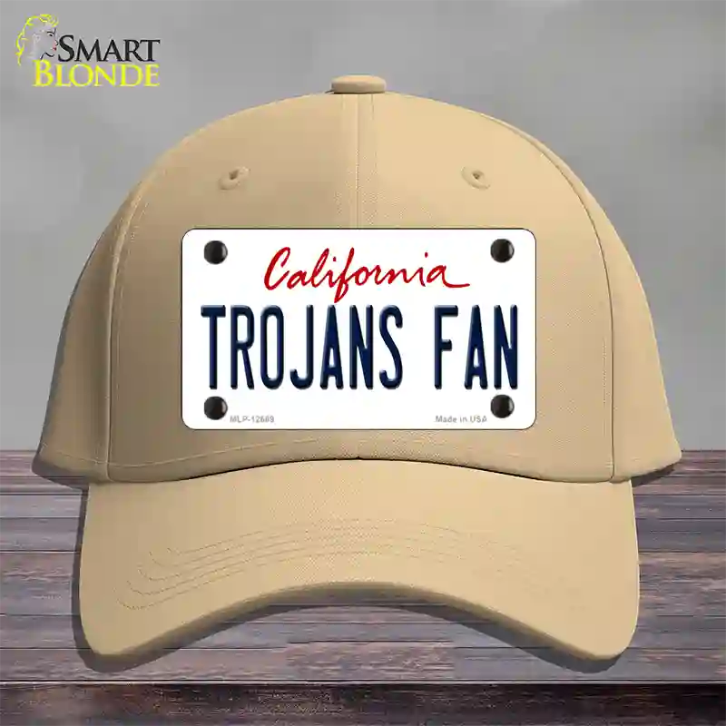 Trojans Fan Novelty License Plate Hat Cotton / Khaki