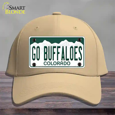 Go Buffaloes Novelty License Plate Hat Cotton / Khaki