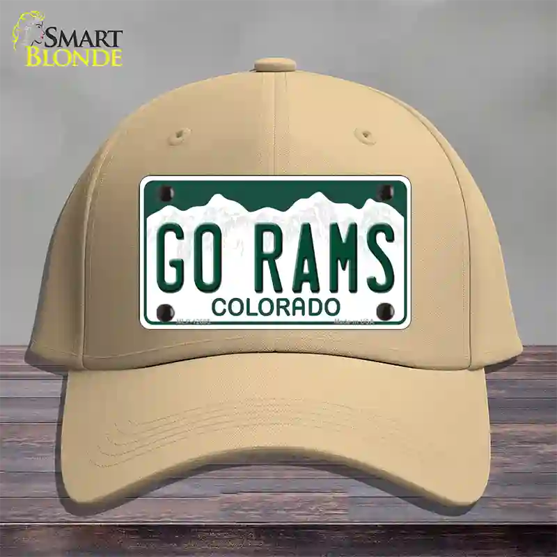 Go Rams Novelty License Plate Hat Cotton / Khaki