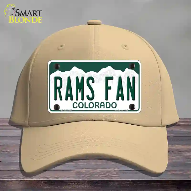 Rams Fan Novelty License Plate Hat Cotton / Khaki