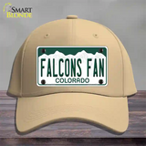 Falcons Fan Novelty License Plate Hat Cotton / Khaki