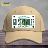 Go Seminoles Novelty License Plate Hat Cotton / Khaki