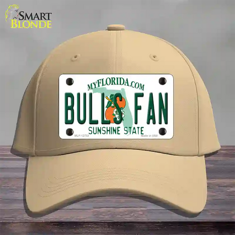 Bulls Fan Novelty License Plate Hat Cotton / Khaki