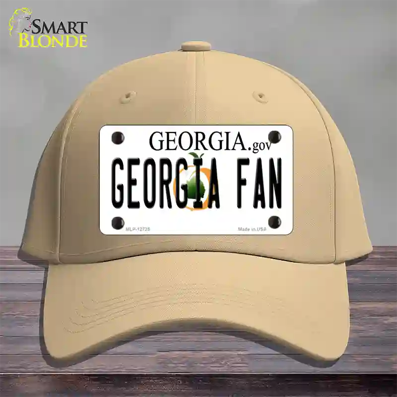 Georgia Fan Novelty License Plate Hat Cotton / Khaki