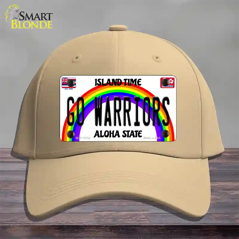 Go Warriors Novelty License Plate Hat Cotton / Khaki