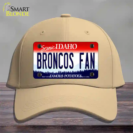 Broncos Fan Novelty License Plate Hat Cotton / Khaki