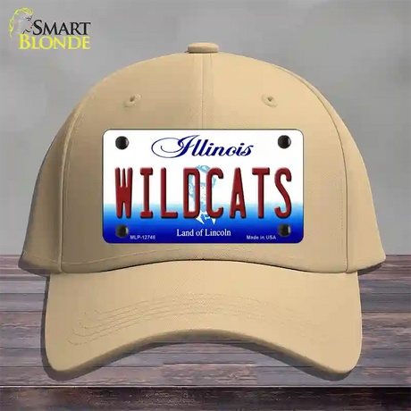 Wildcats Novelty License Plate Hat Cotton / Khaki