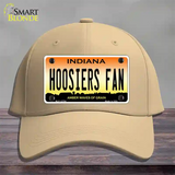 Hoosiers Fan Novelty License Plate Hat Tag Cotton / Khaki