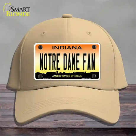 Notre Dame Fan Novelty License Plate Hat Tag Cotton / Khaki