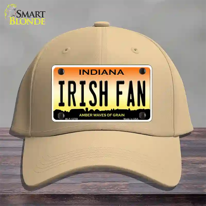 Irish Fan Novelty License Plate Hat Tag Cotton / Khaki