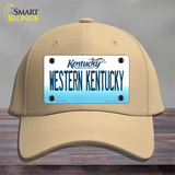 Western Kentucky Novelty License Plate Hat Tag Cotton / Khaki