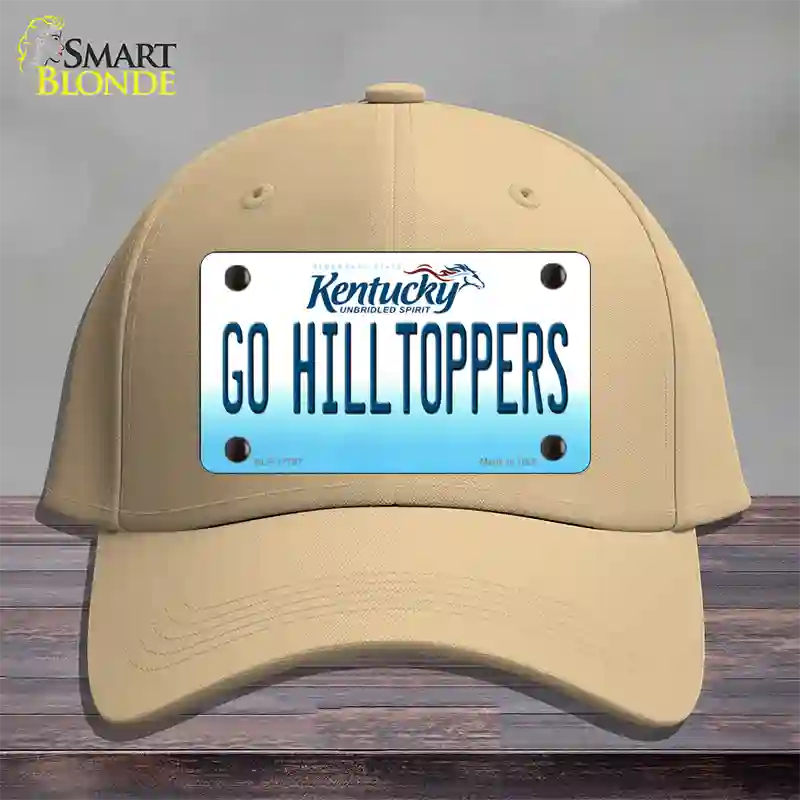 Go Hilltoppers Novelty License Plate Hat Tag Cotton / Khaki