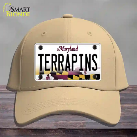 Terrapins Novelty License Plate Hat Tag Cotton / Khaki