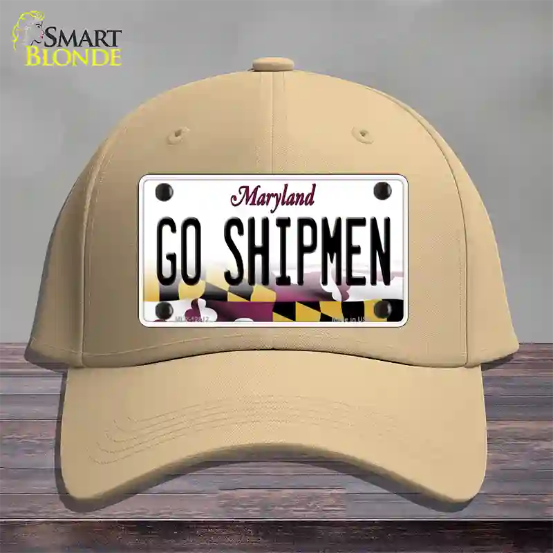 Go Shipmen Novelty License Plate Hat Tag Cotton / Khaki