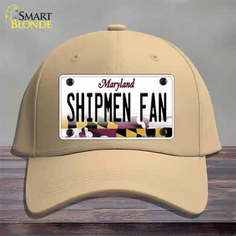 Shipmen Fan Novelty License Plate Hat Tag Cotton / Khaki