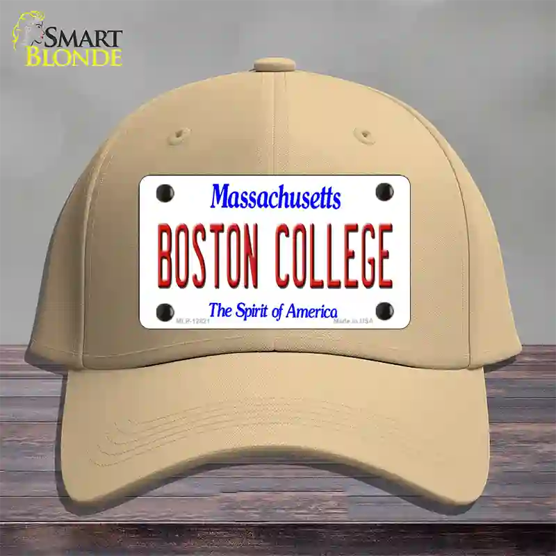 Boston College Novelty License Plate Hat Cotton / Khaki