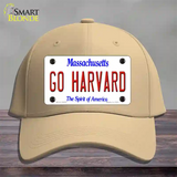 Go Harvard Novelty License Plate Hat Cotton / Khaki