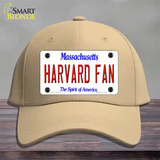 Harvard Fan Novelty License Plate Hat Cotton / Khaki