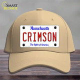 Crimson Novelty License Plate Hat Cotton / Khaki